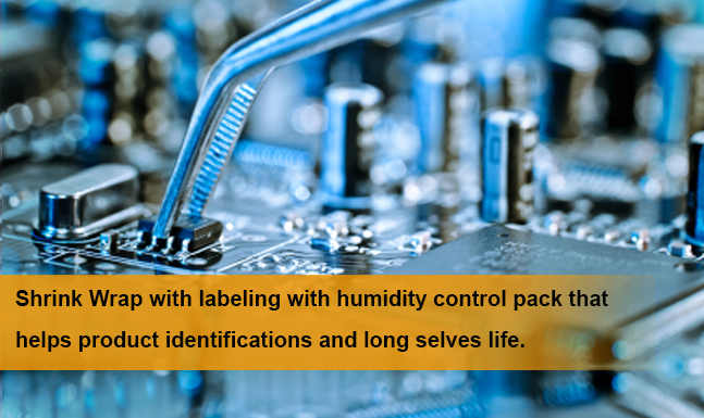 Shrink Wrap With labeling with humidity control pack